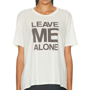 NWT New R13 Leave Me Alone Relaxed Tee In White Size XL